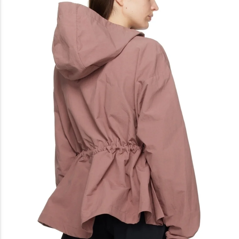 Nike Pink Lightweight Full Zip Stand Collar Flap Pockets Jacket Women's Size M